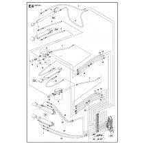 Hydraulic Hoses Arm Parts for DXR 310 By Husqvarna