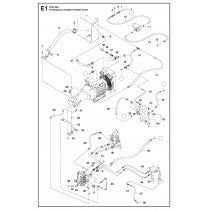 Hydraulic Hoses Power Pack Parts for DXR 250 By Husqvarna