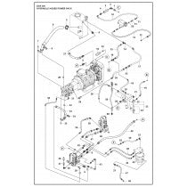 Hydraulic Hoses Power Pack Parts for DXR 305 By Husqvarna