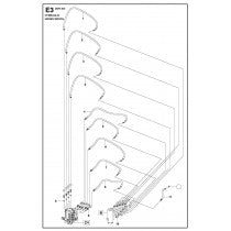 Hydraulic Hoses Swivel Parts for DXR 300 By Husqvarna