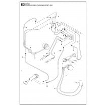 Hydraulic Hoses Tracks and Support Legs Parts for DXR 250 By Husqvarna