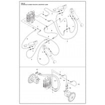 Hydraulic Hoses Tracks and Support Legs Parts for DXR 95 By Husqvarna