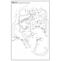 Hydraulic Hoses Tracks and Support Legs Parts for DXR 300 By Husqvarna