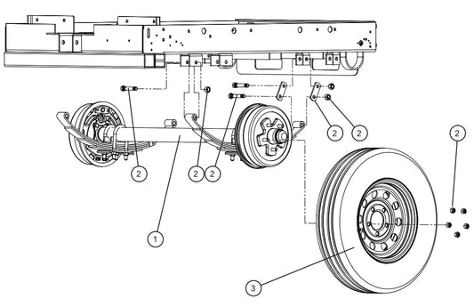 V Series Night-Lite Pro II Hydraulic Brake Axle Parts By Allmand