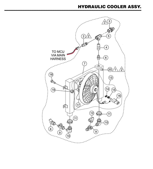 STXD6I Hydraulic Cooler Assembly