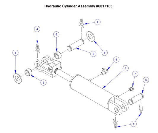CC7574DD Hydraulic Cylinder Assembly