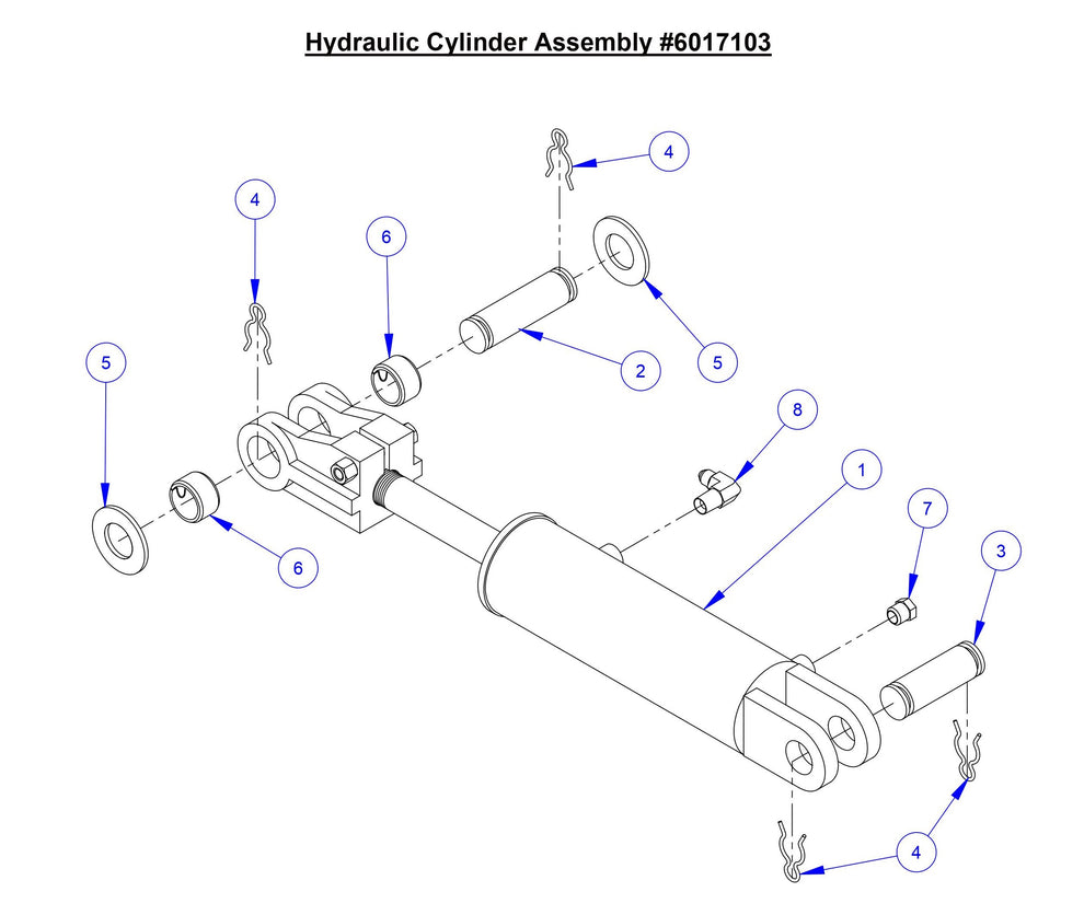 CC7574DD Hydraulic Cylinder Assembly