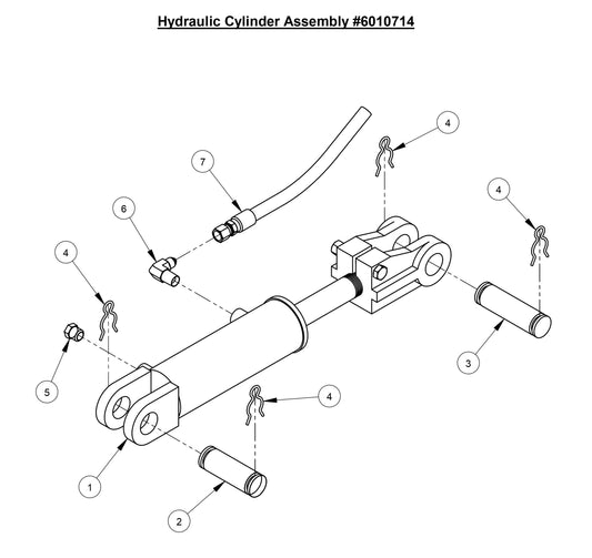 CC3700TE Hydraulic Cylinder Assembly
