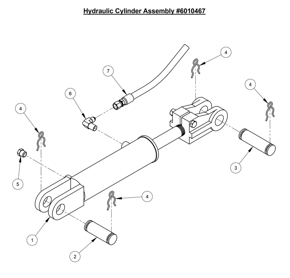 CC3700E-3 Hydraulic Cylinder Assembly