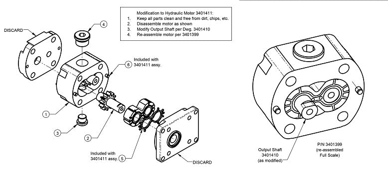 Hydraulic Motor Sub Assembly