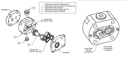 Hydraulic Motor Sub Assembly