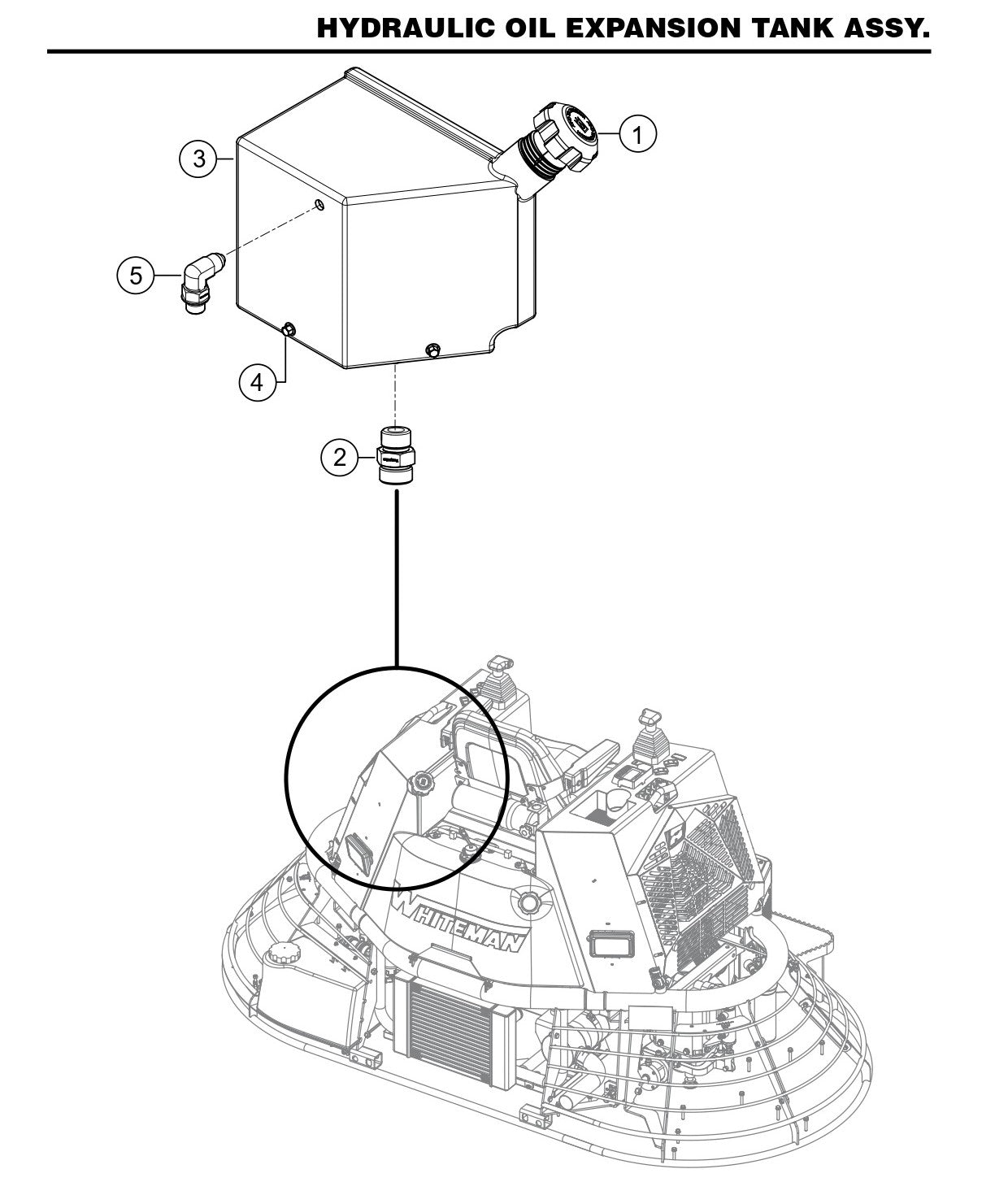 HTX6H Hydraulic Oil Expansion Tank Assembly