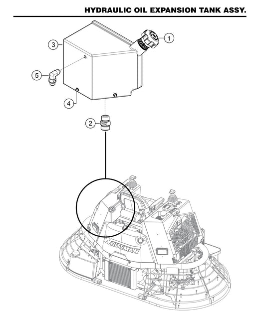 STX6H Hydraulic Oil Expansion Tank Assembly