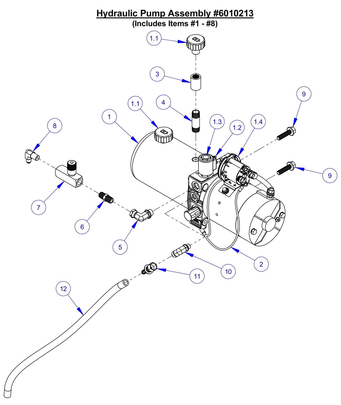 CC6561/CC6561-3/CC6571/CC6571-3 Hydraulic Pump Assembly