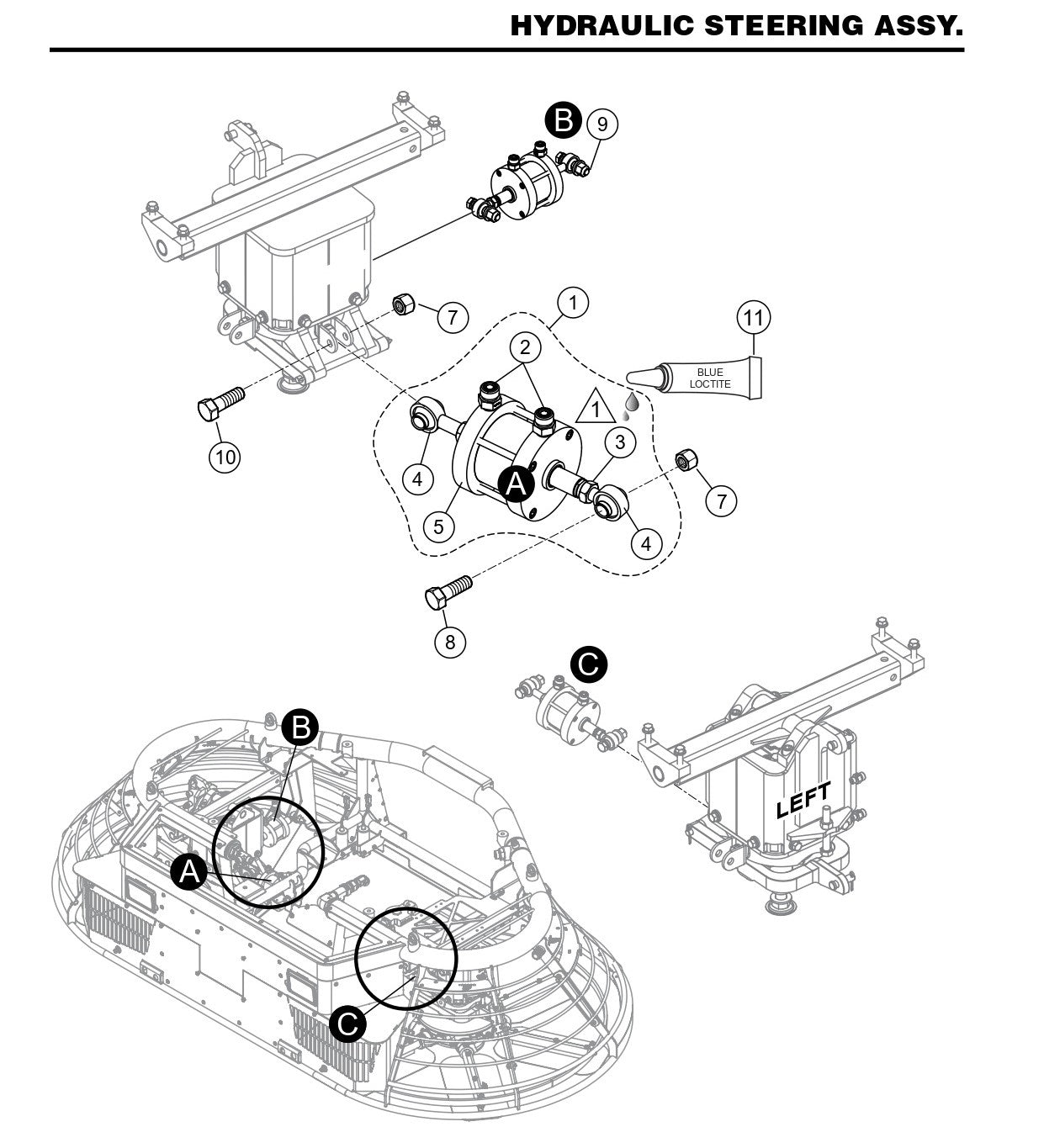 HTX6H Hydraulic Steering Assembly