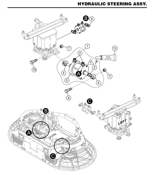 HTX6H Hydraulic Steering Assembly