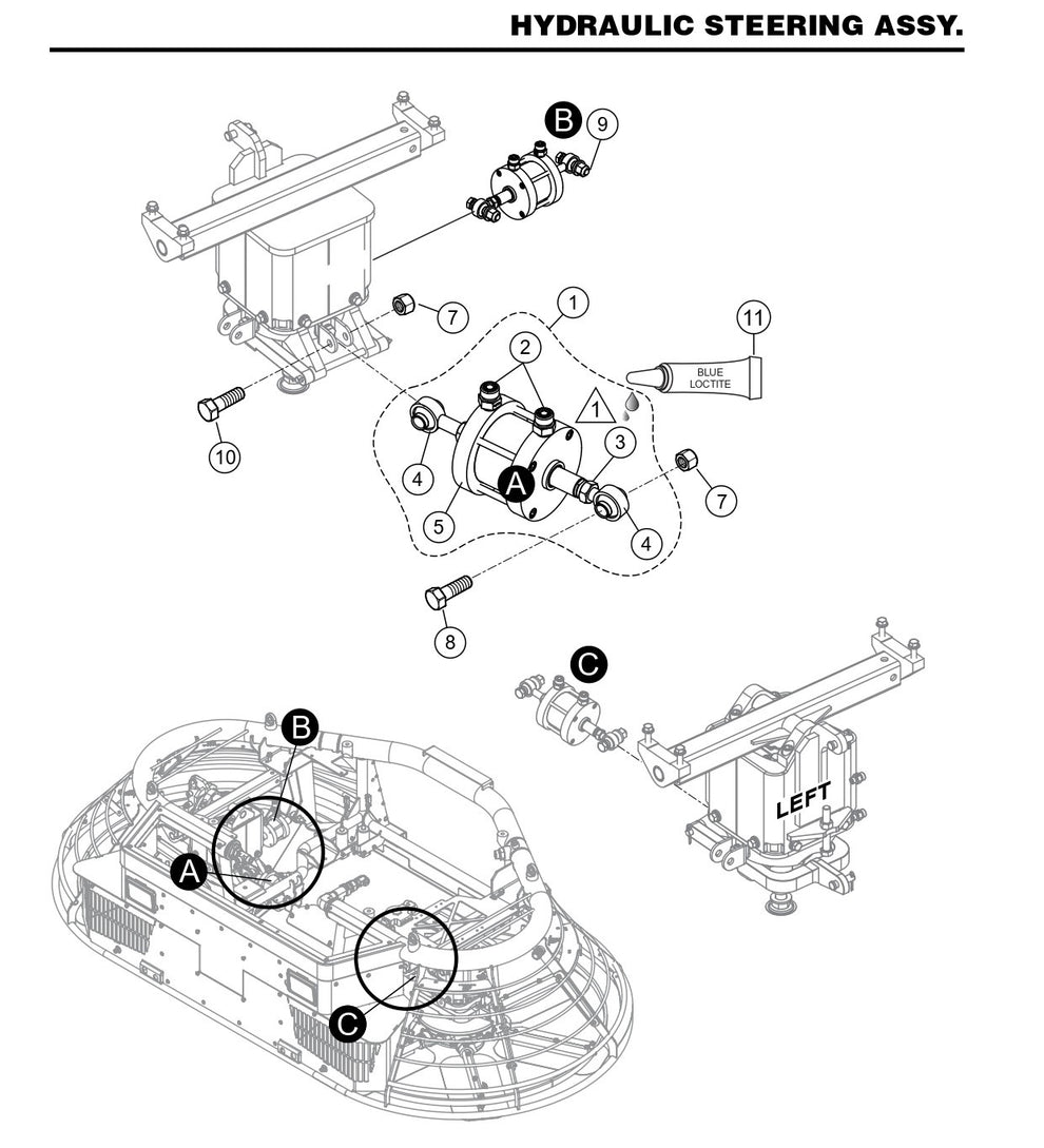 HTX6H Hydraulic Steering Assembly
