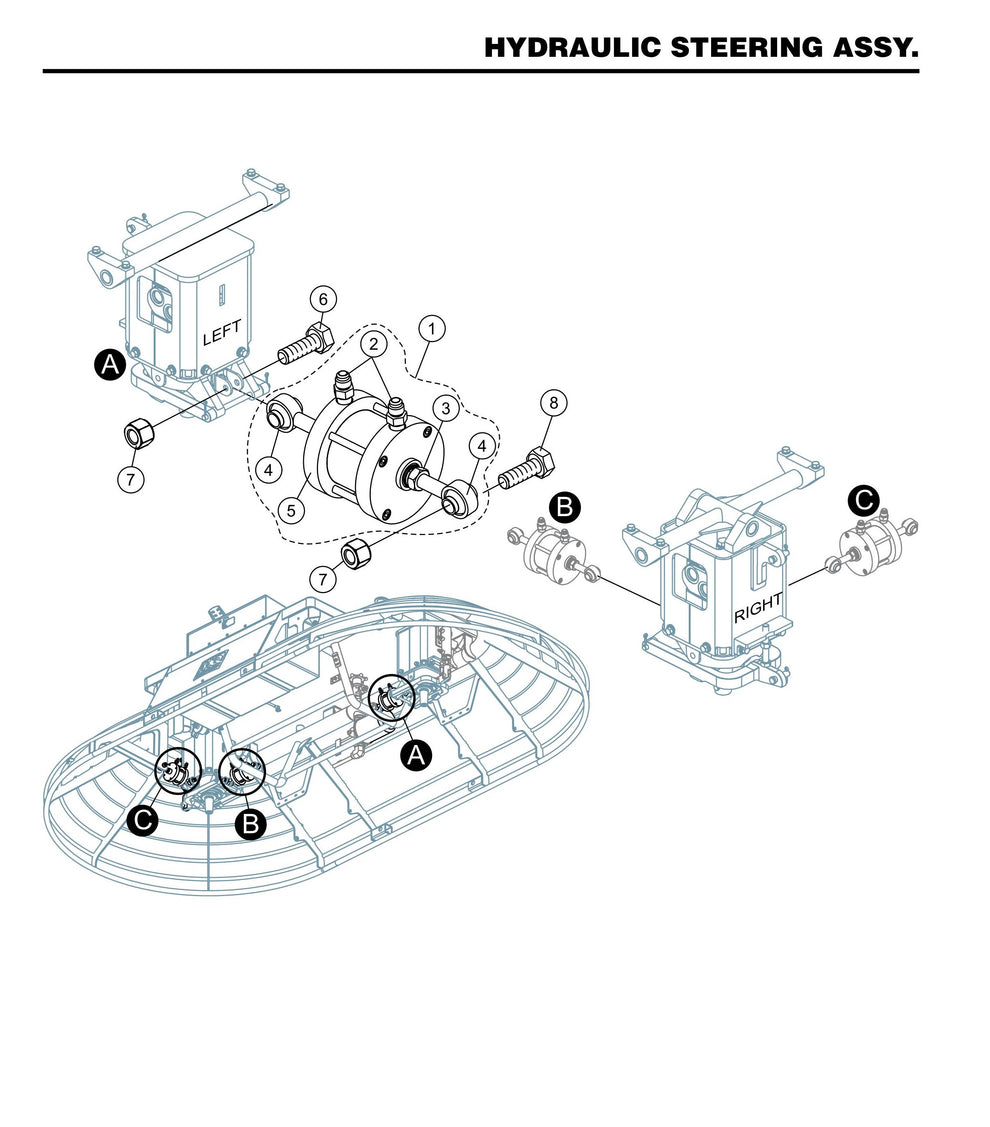 STXD6I Hydraulic Steering Assembly