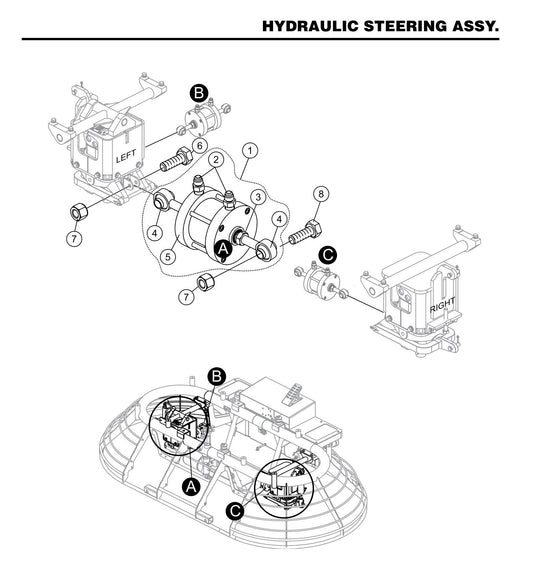 HTXD6I Hydraulic Steering Assembly