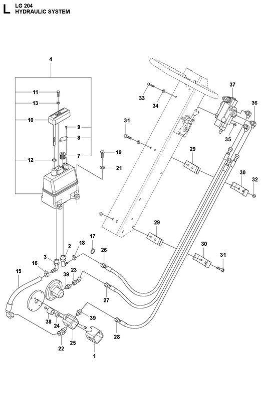 Hydraulic System Parts For LG 204 Diesel By Husqvarna