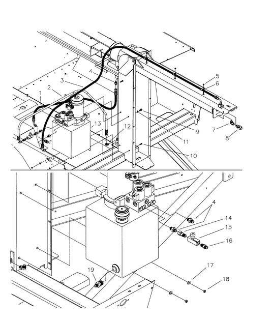 Maxi-Lite 15330 and 20330-Hydraulic Tank Assembly Parts By Allmand