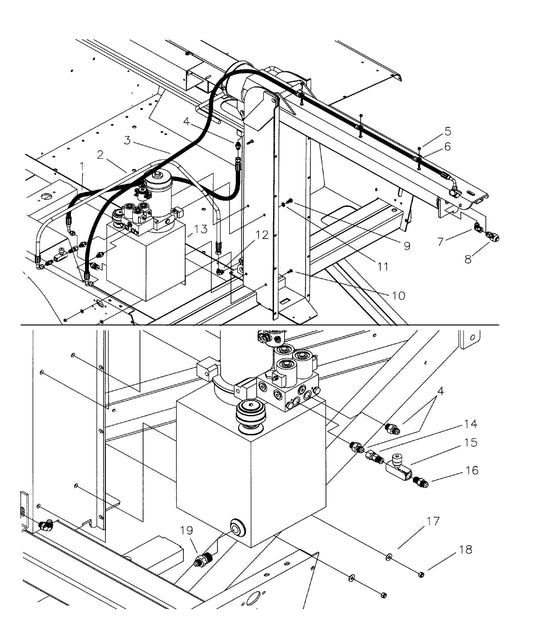 Maxi-Lite Laydown 15-20KW-Hydraulic Tank Assembly Parts By Allmand