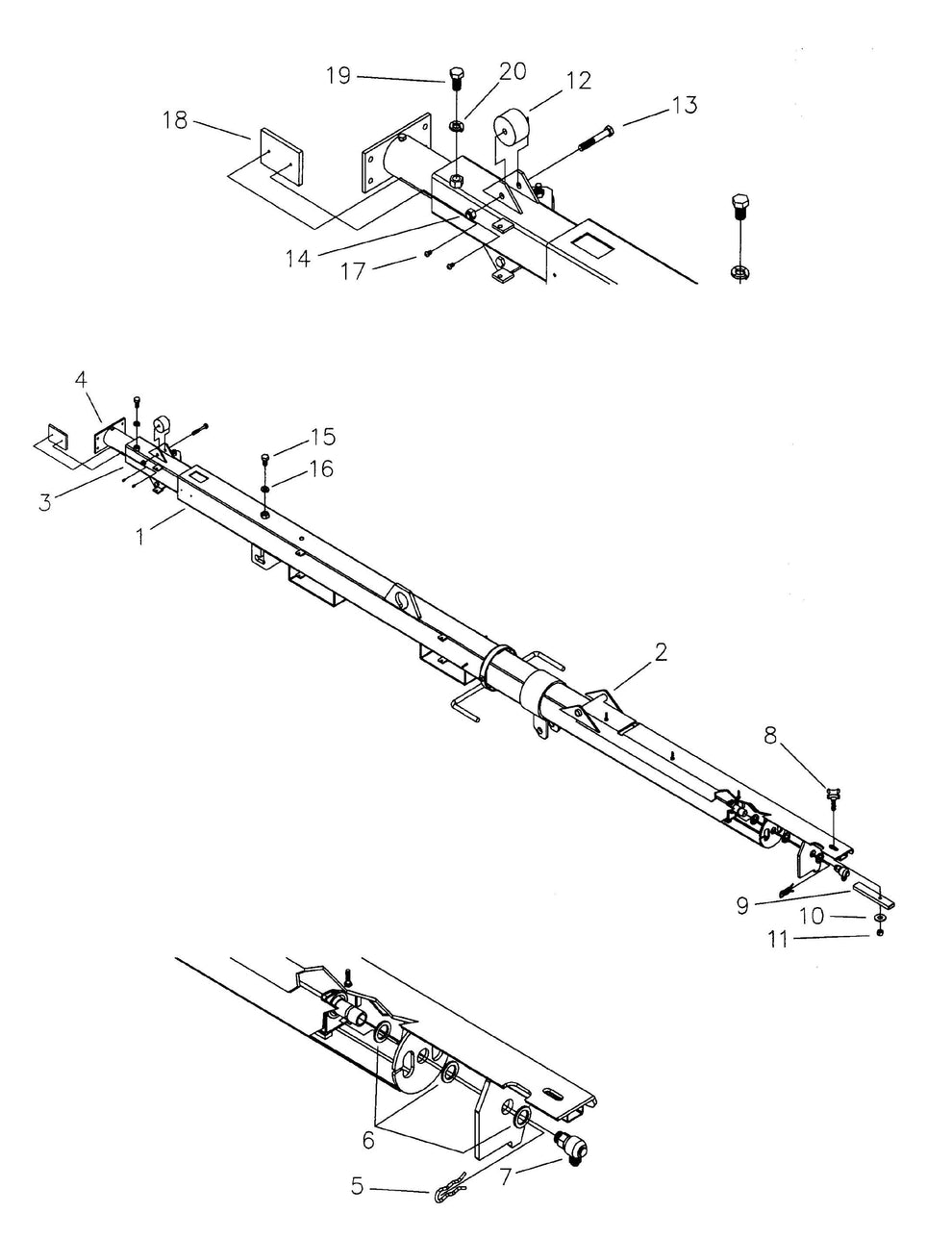 Maxi-Lite Laydown 15-20KW-Hydraulic Tower Assembly Parts By Allmand