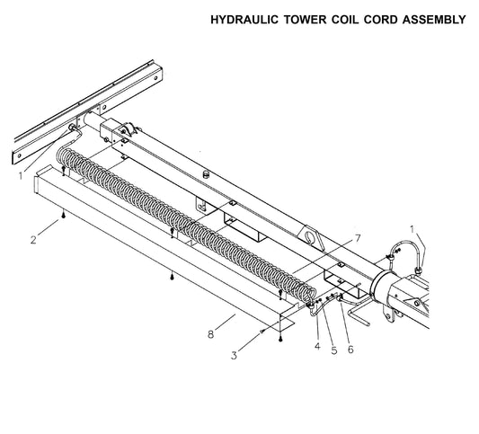 Maxi-Lite 15330 and 20330-Hydraulic Tower Coil Cord Assembly Parts By Allmand