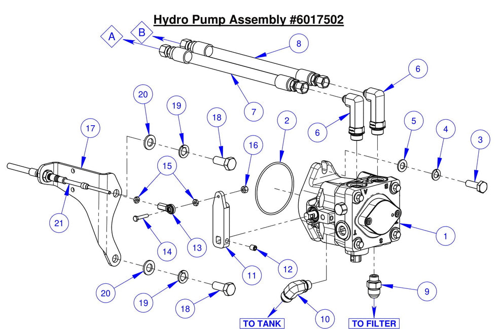CC7574DK Hydro Pump Assembly