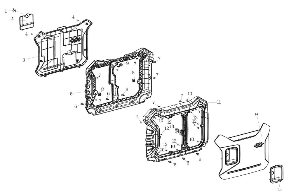 BEI3500L Inverter Generator Side Panel Assembly Parts by BE Power Equipment