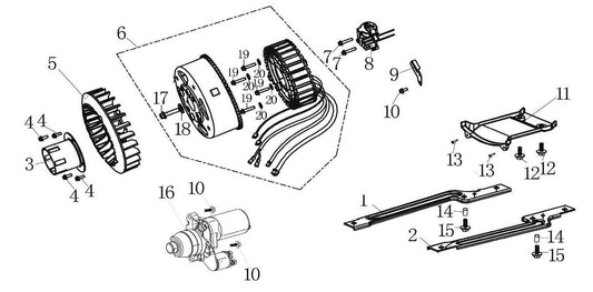 BEI3500L Inverter Generator Rotor Assembly Parts by BE Power Equipment