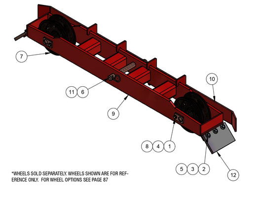 BDF6048B Idler Bogie Assembly Parts by Allen Engineering