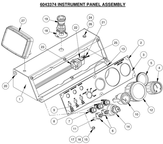 CC7874XL Instrument Panel Assembly