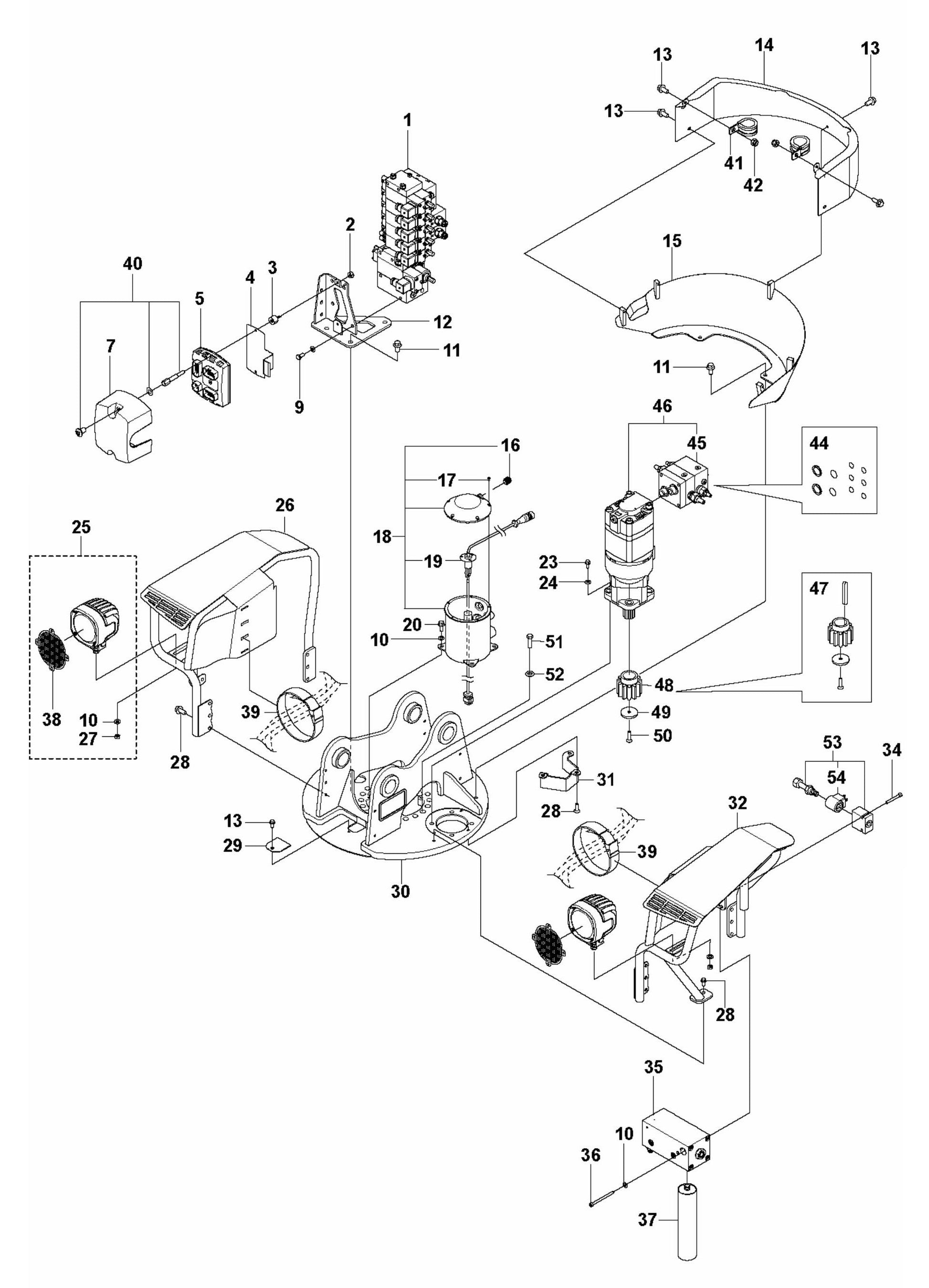 DXR 140 Tower Assembly Parts