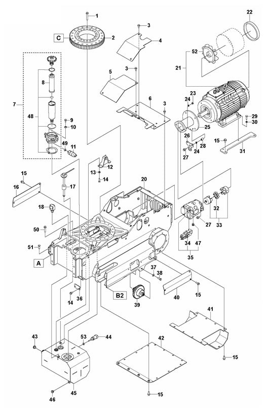 DXR 140 Chassis Assembly Parts