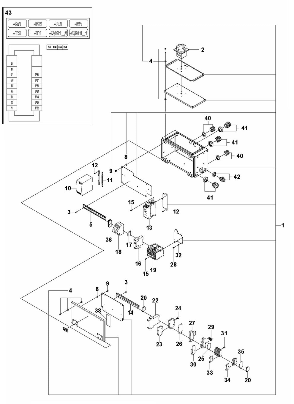 DXR 140 Electrical Assembly-1 Parts