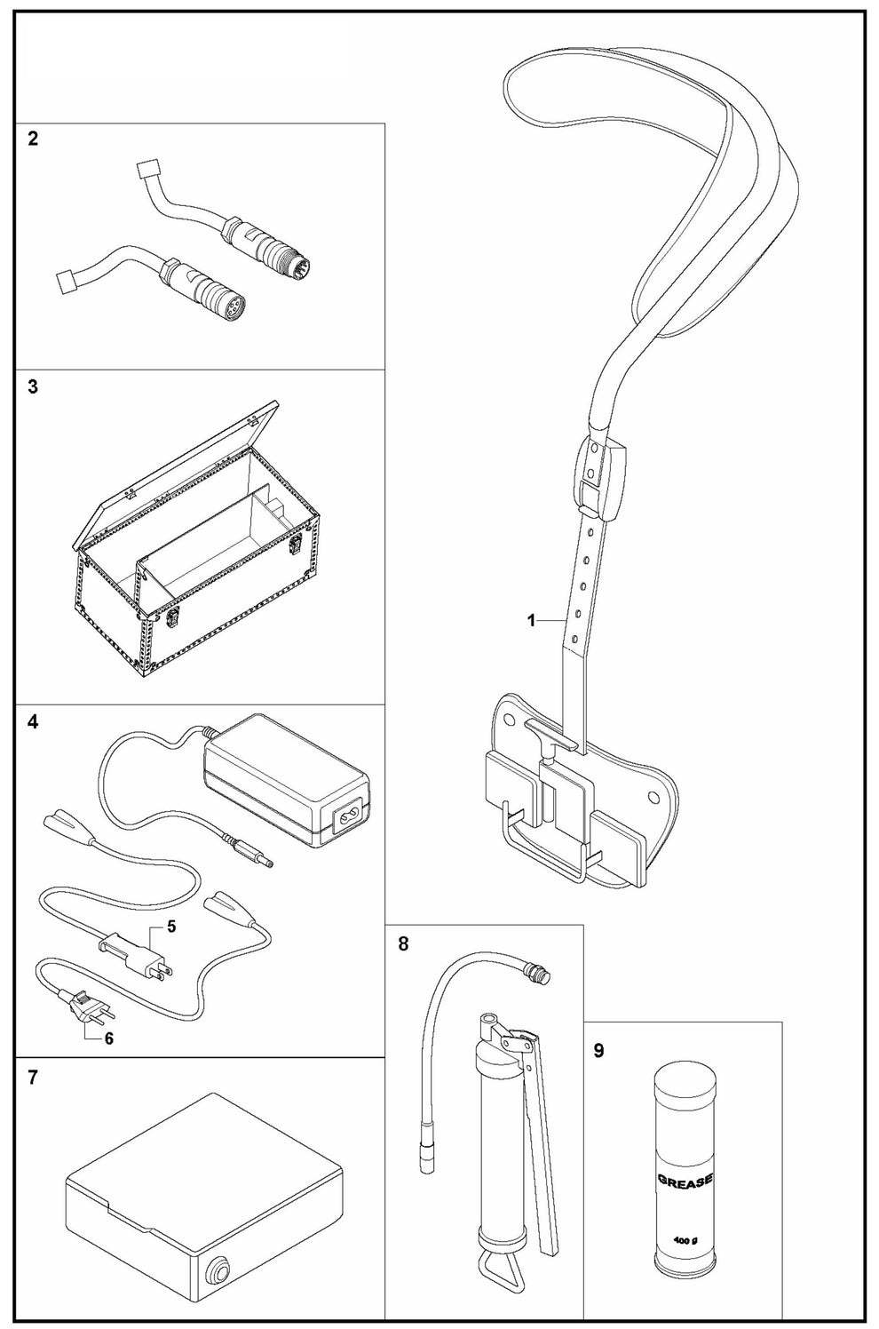 DXR 140 Remote Control Accessories Assembly Parts