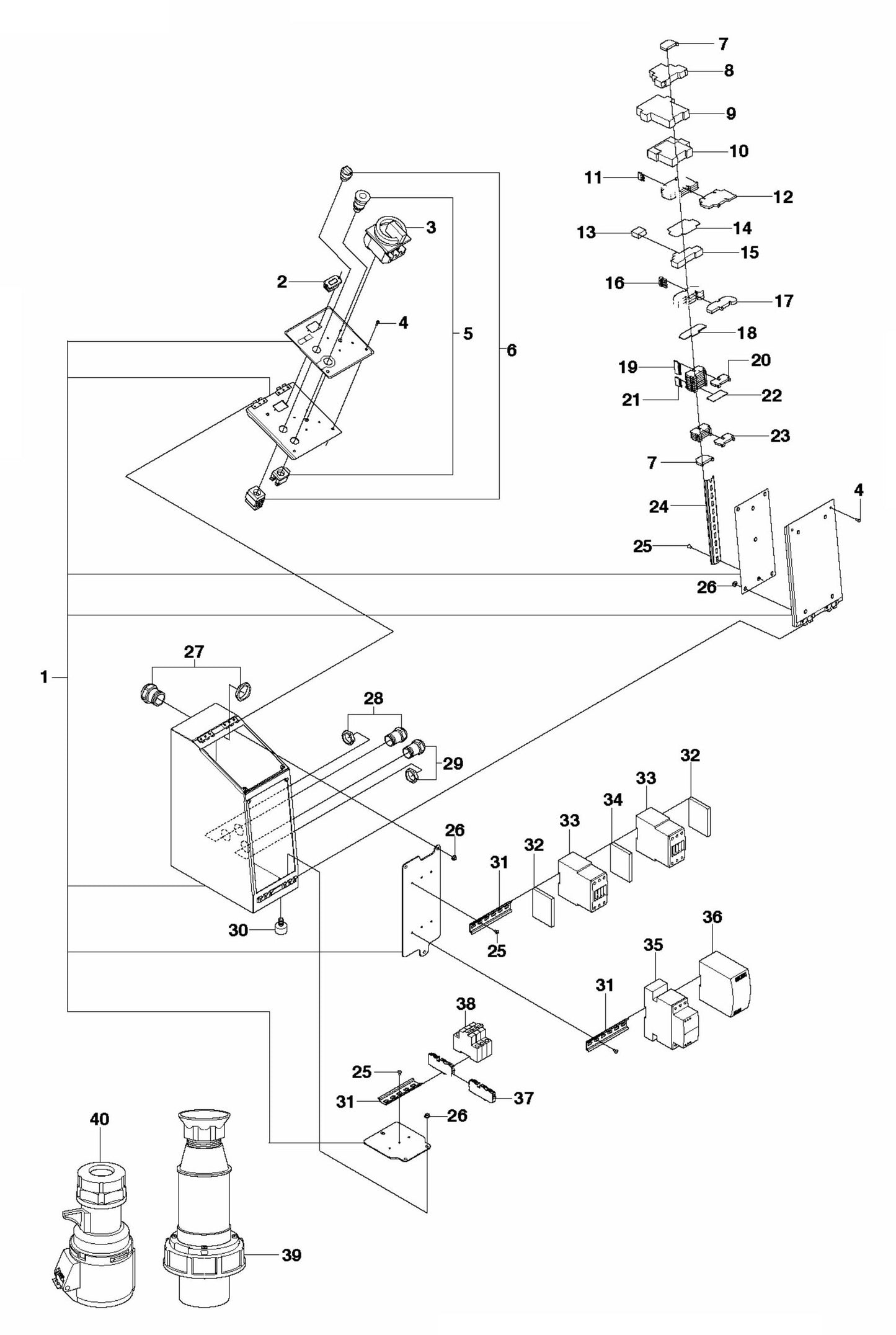 DXR 250 Electrical Assembly Parts