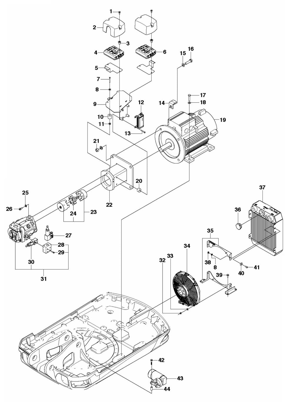 DXR 250 Power Pack Assembly-2 Parts