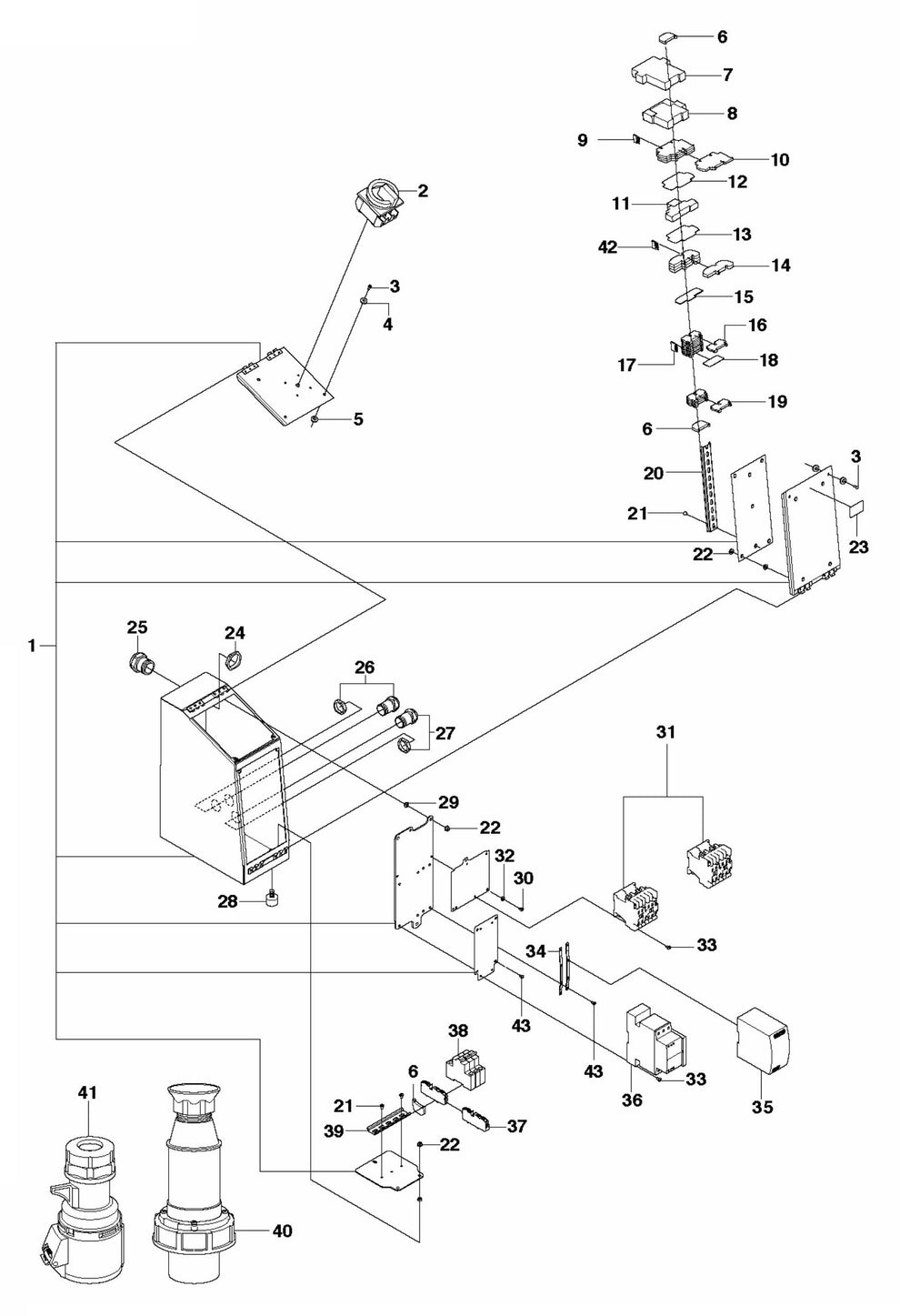 DXR 270 Electrical Assembly-2 Parts