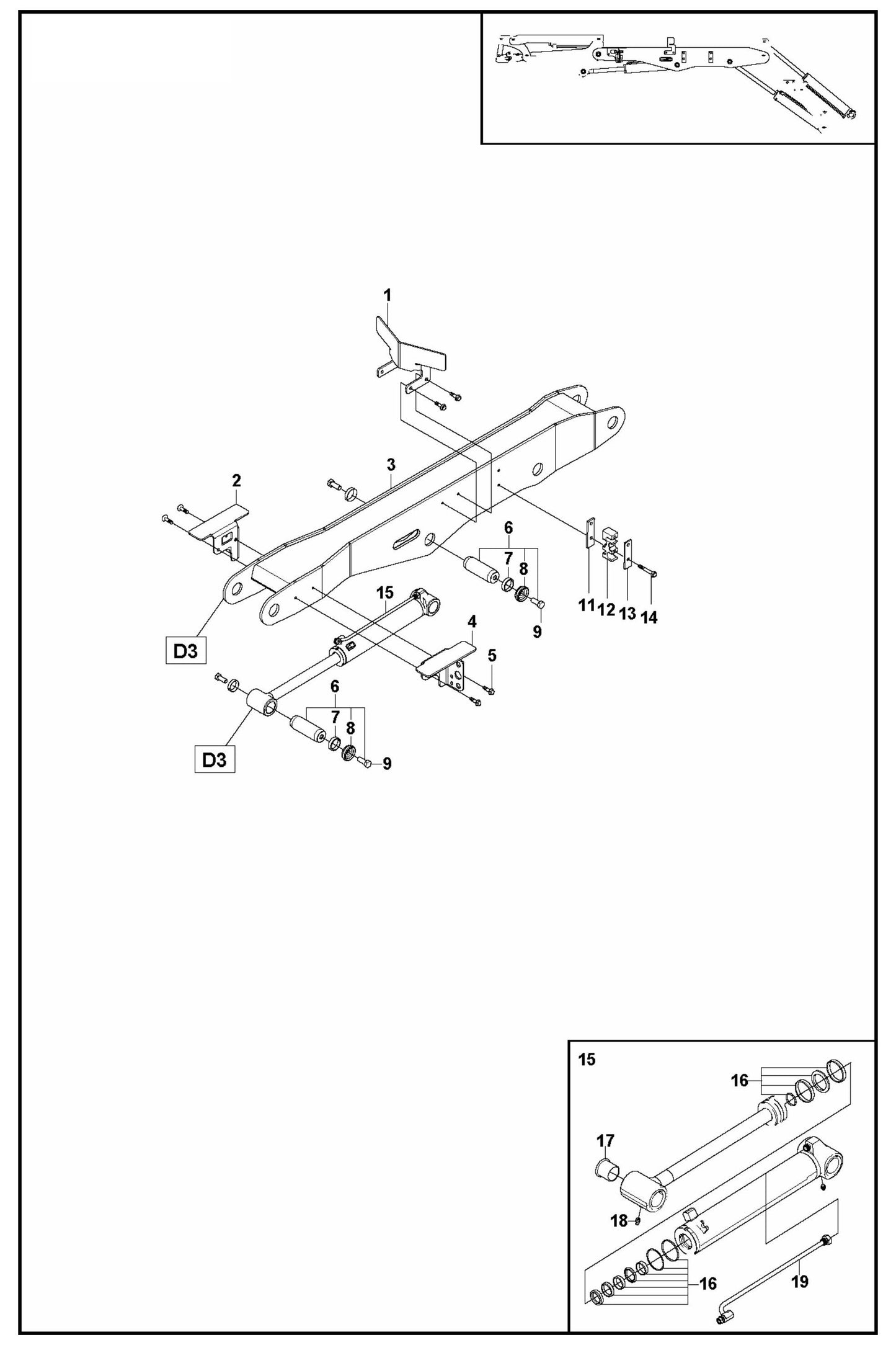 DXR 300 Arm Two Assembly Parts
