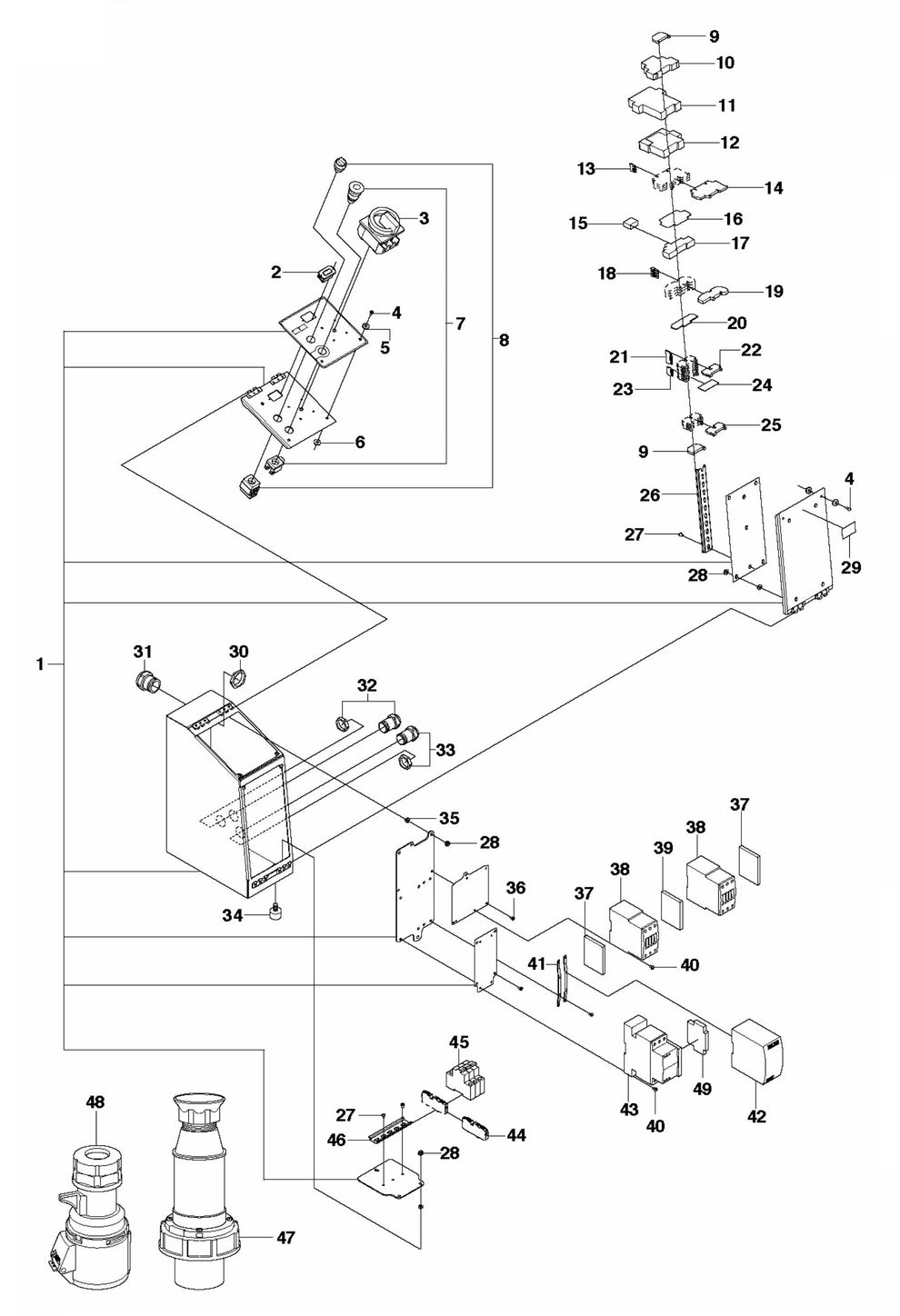 DXR 300 Electrical Assembly-1 Parts