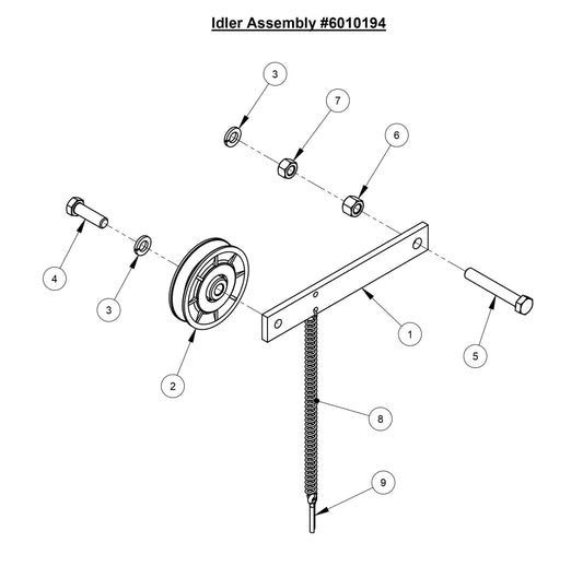 CC3700E Idler Assembly