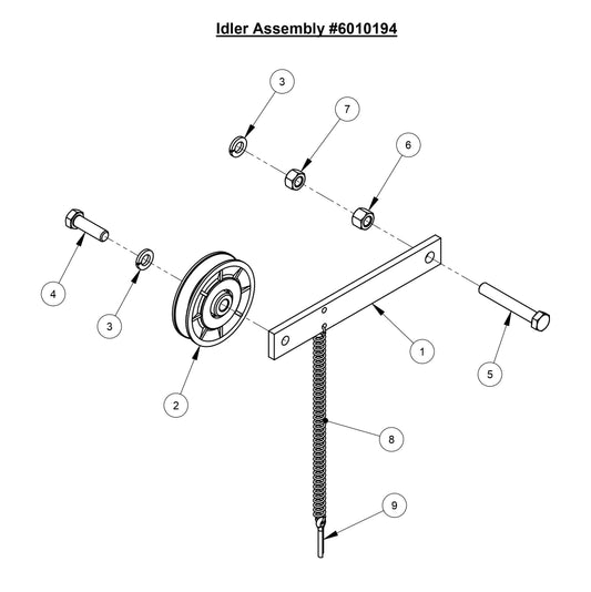 CC3700TE Idler Assembly