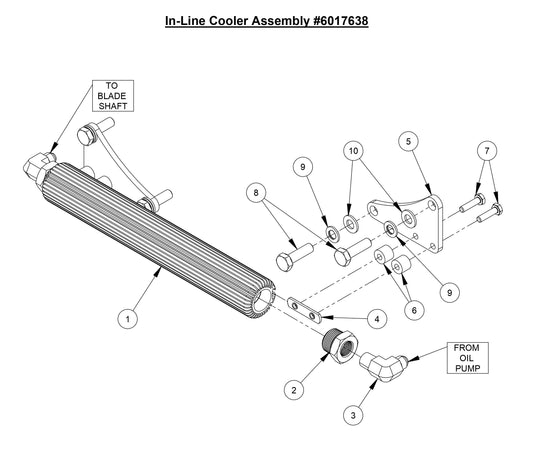 CC7574DD In-Line Cooler Assembly