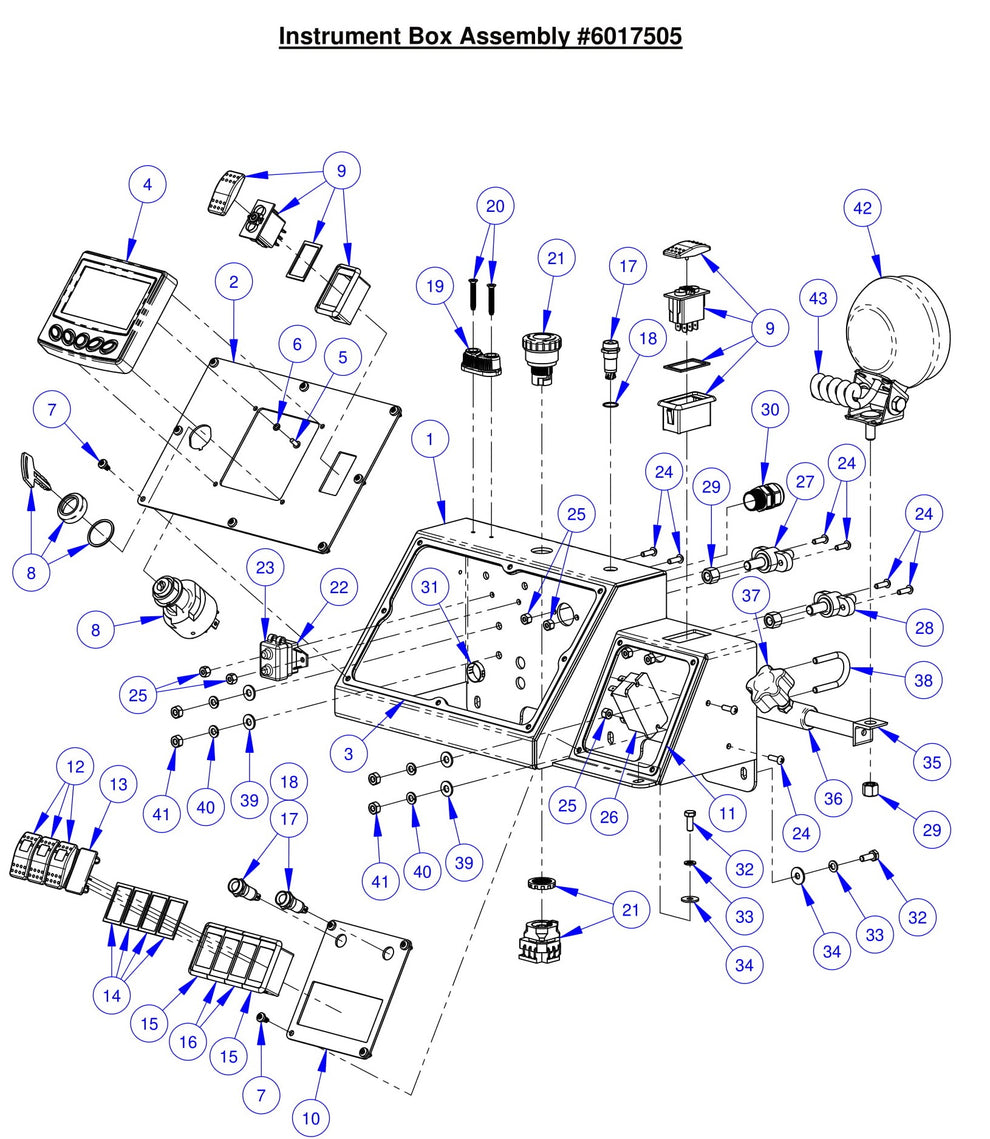 CC7574DK Instrument Box Assembly
