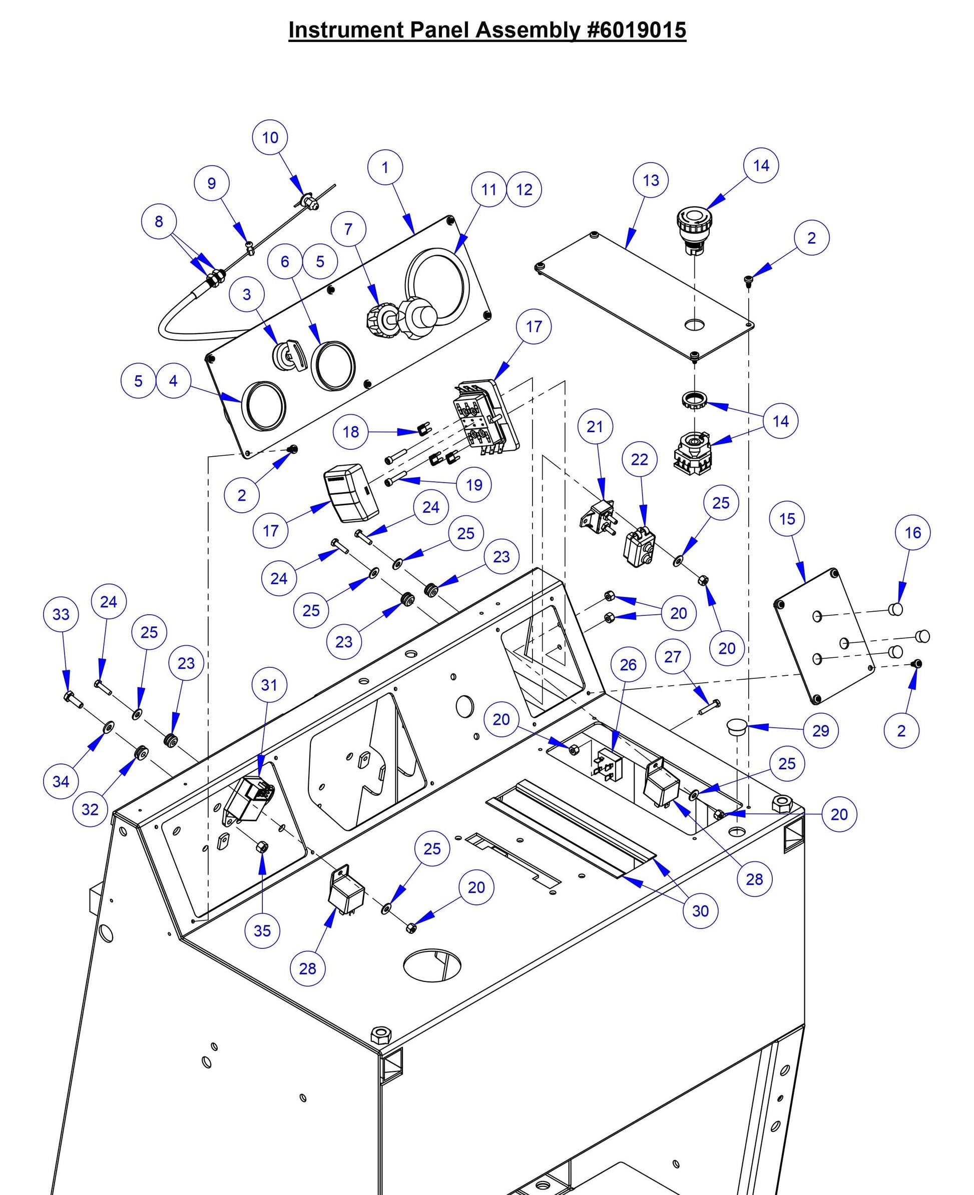 CC6566-3 Instrument Panel Assembly
