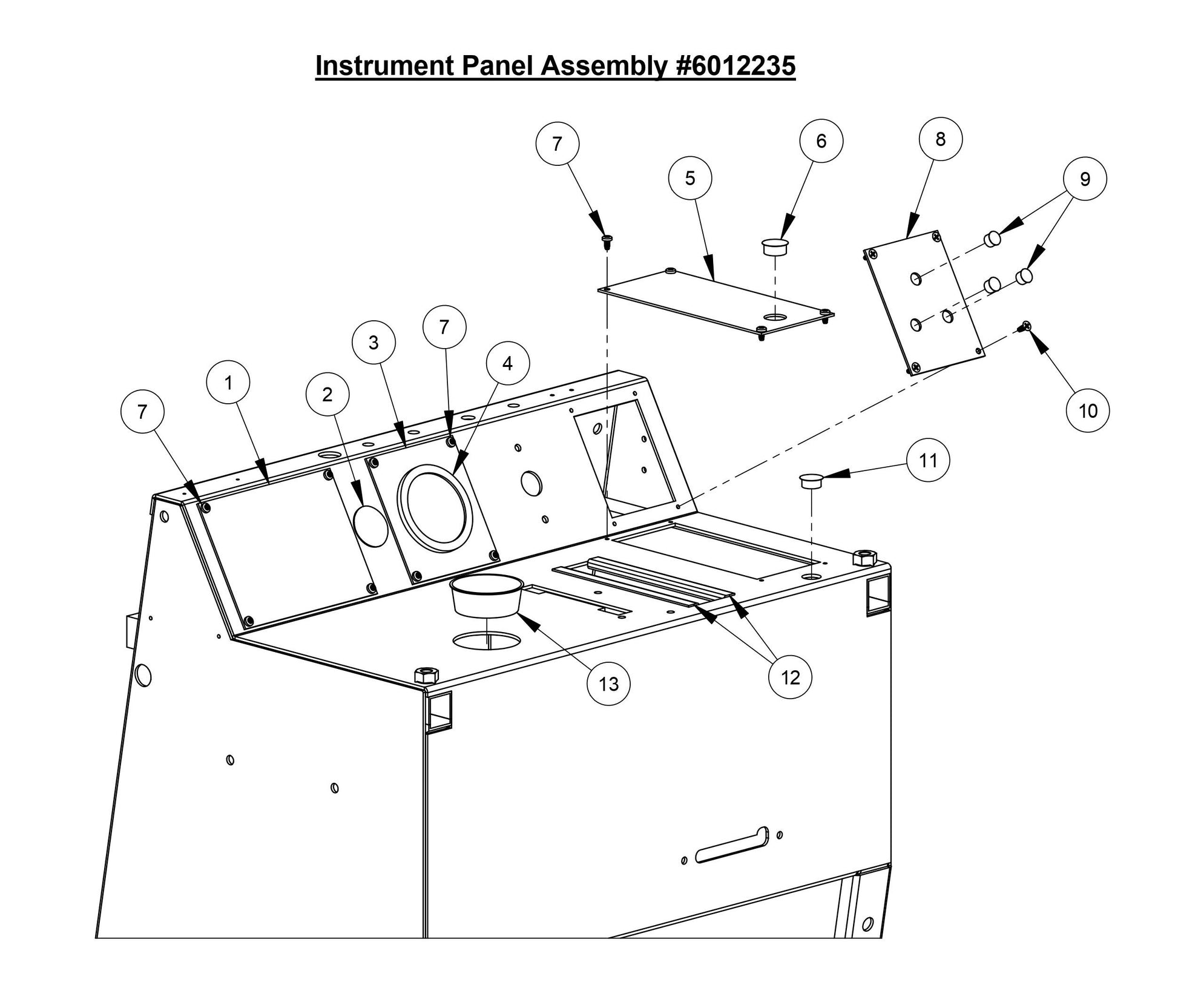 CC3700E-3 Instrument Panel Assembly
