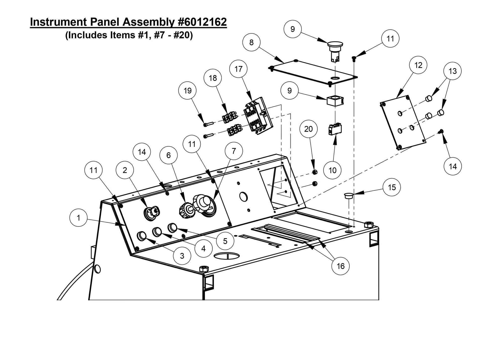 CC3728 Instrument Panel Assembly