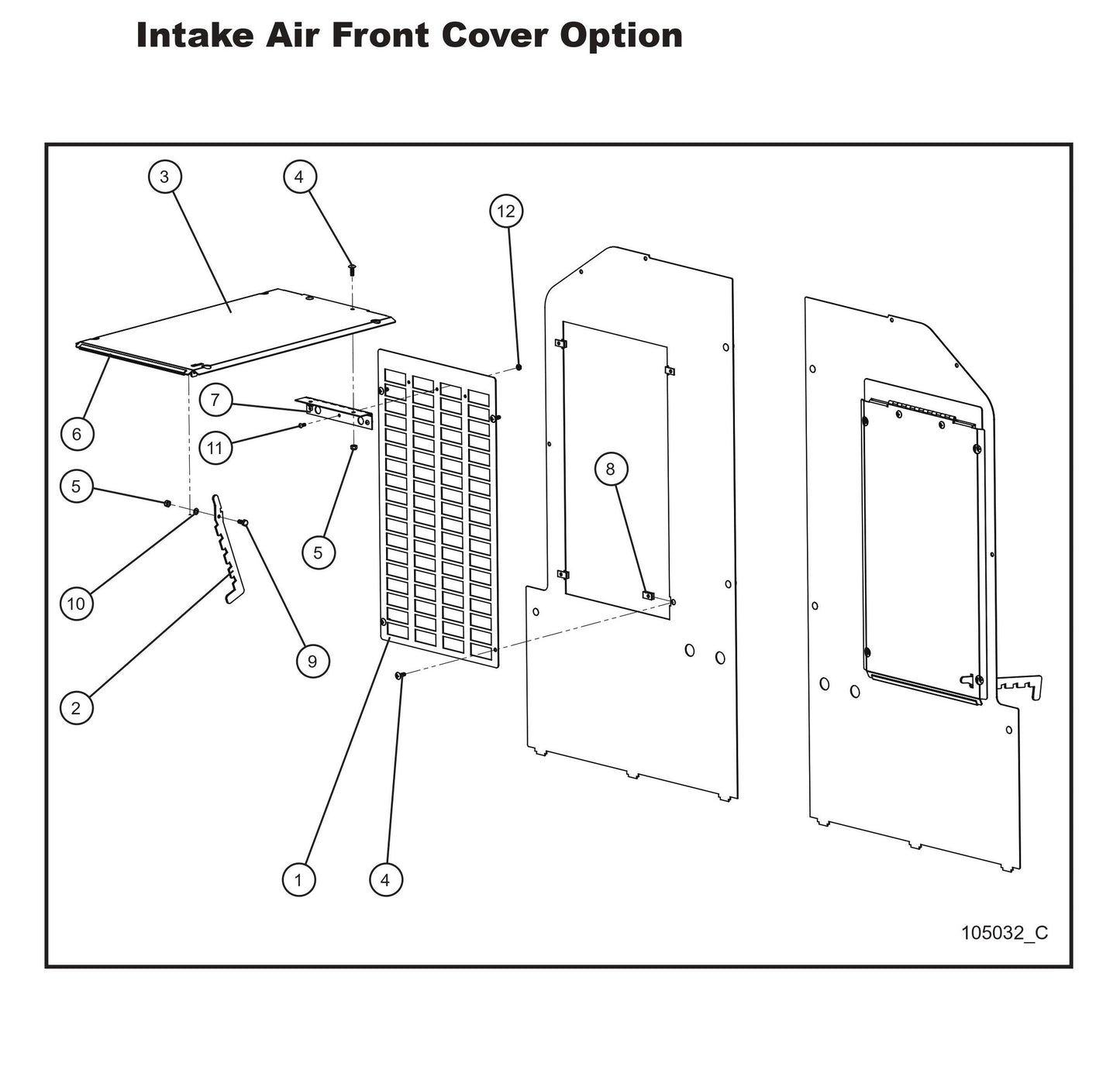 Intake Air Front Cover Option Parts by Allmand